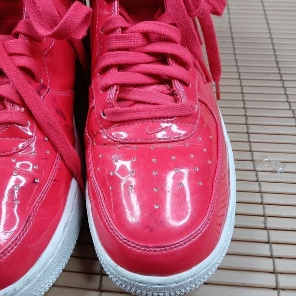 Nike Air Force 1 Mid '07 LV8 UV Siren Red/Pink White Mens 8.5 Sneaker AO0702 600 - Picture 5 of 11